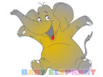 Baby elephant to color