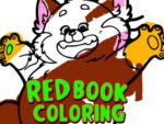 Red coloring book