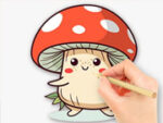 Coloring guide: Mushroom