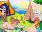 Crystal and Ava's camping trip